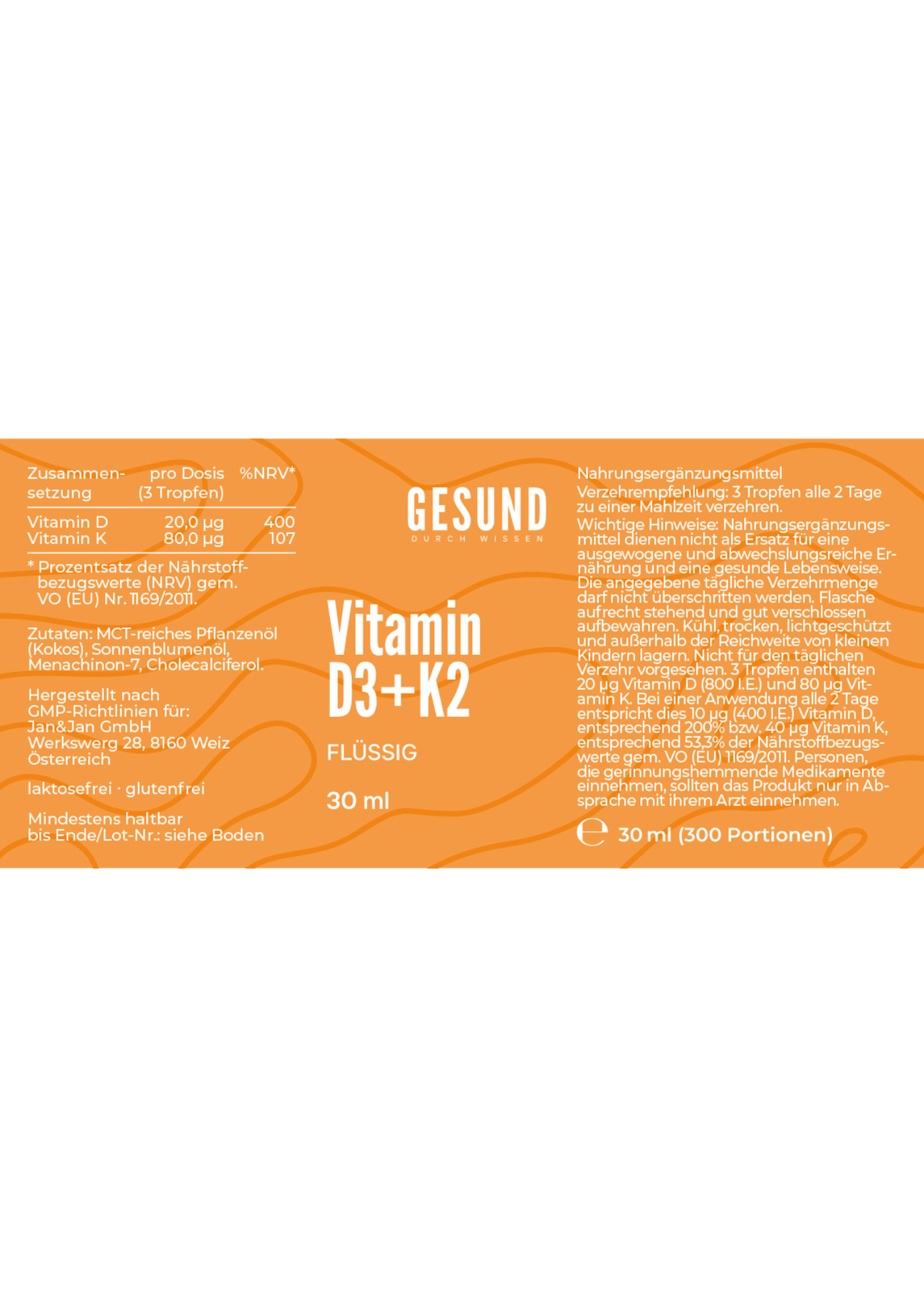 Vitamin D3+K2